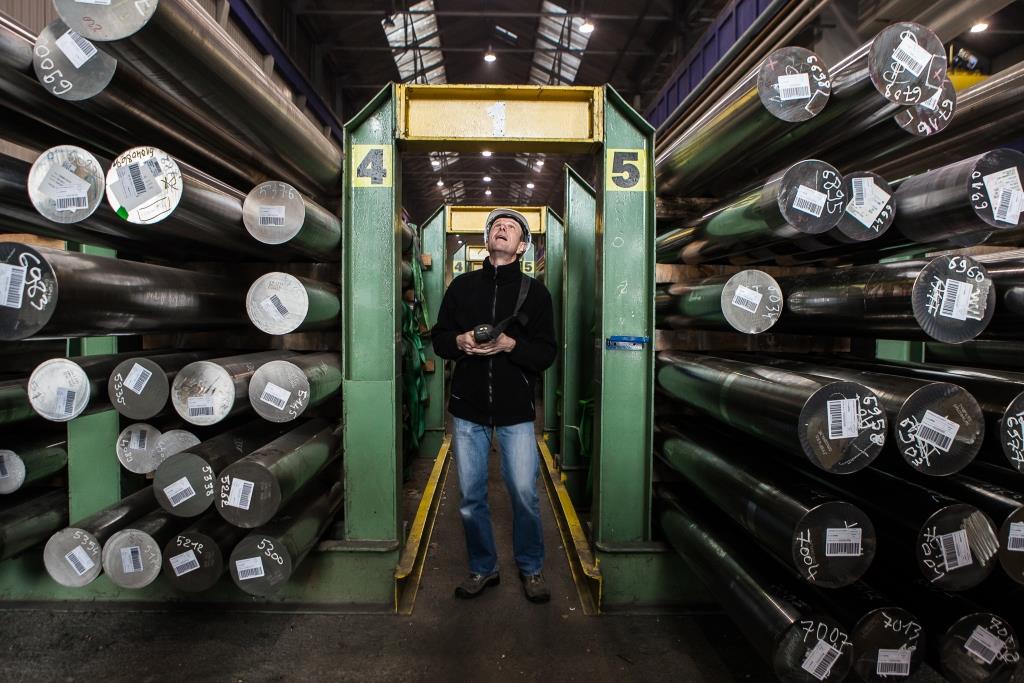 Fabriquant d'acier au travail Fabriquant d'acier au travail