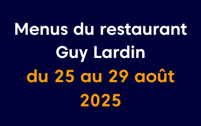 Du 25 au 29 août
