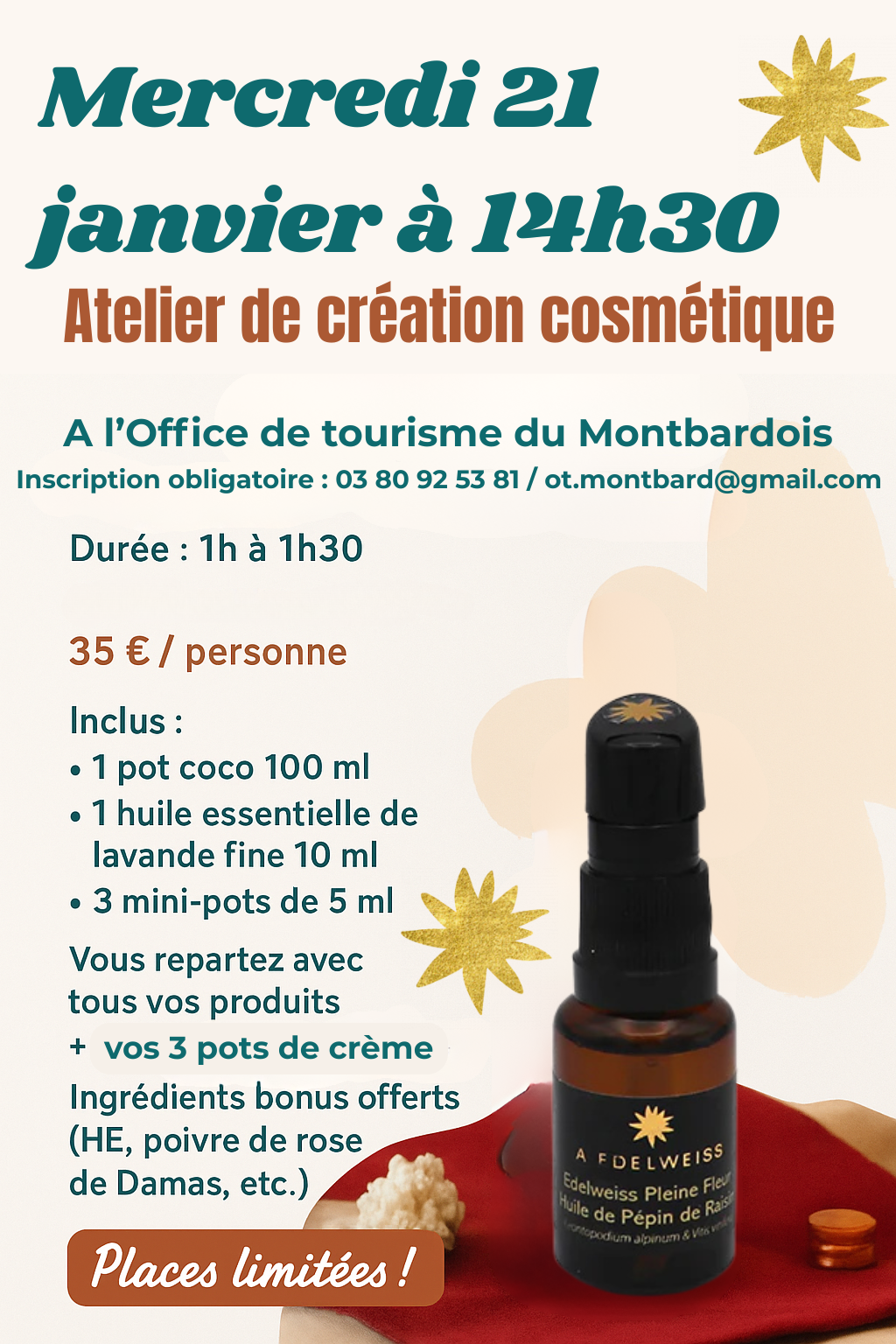 Atelier de création cosmétique