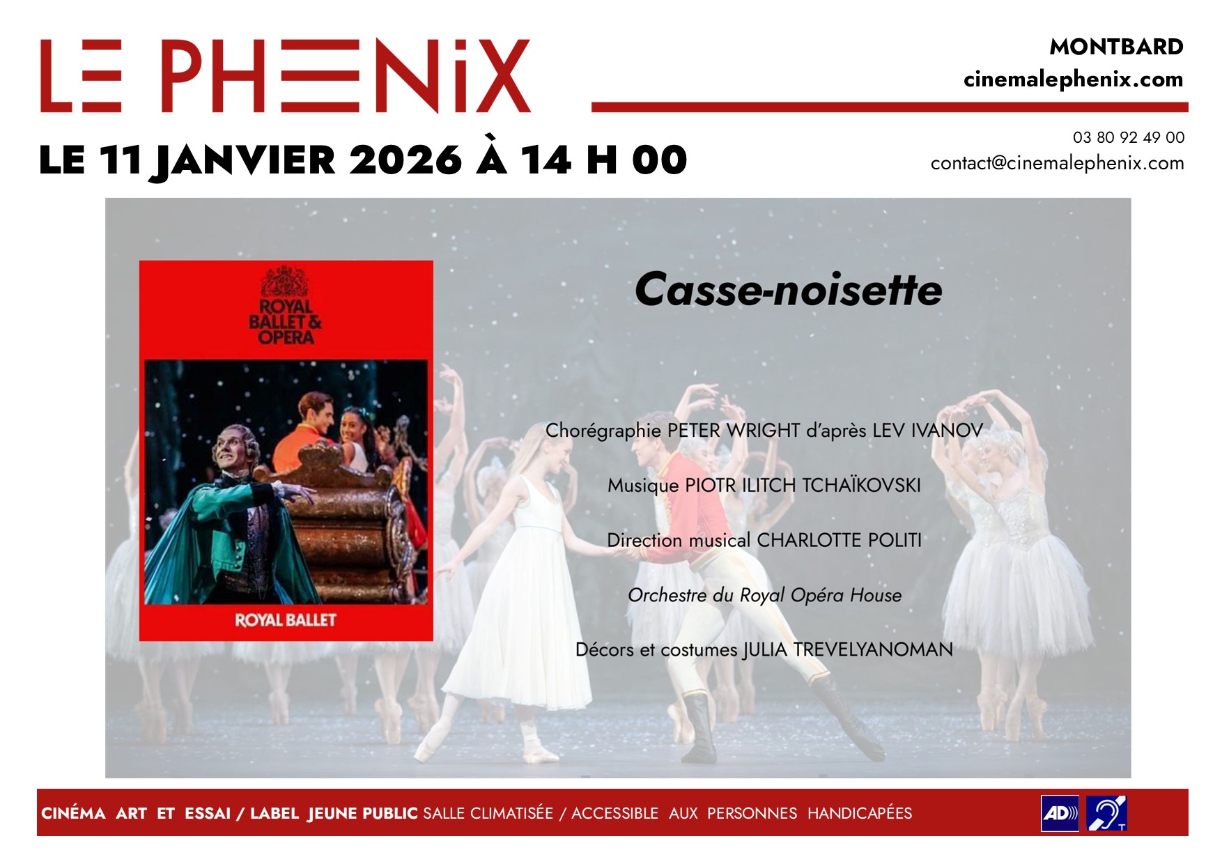 Le ballet Casse noisette sur grand écran
