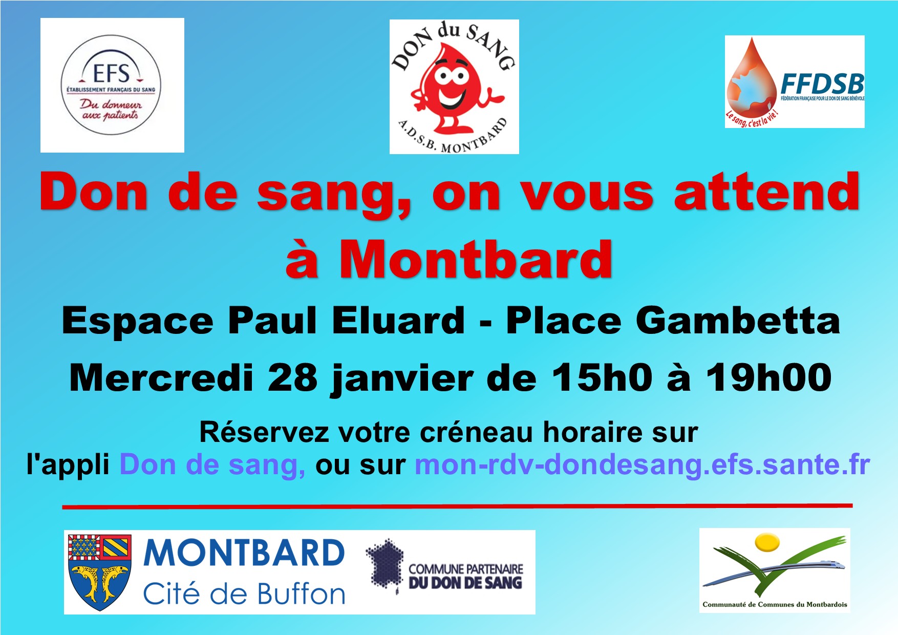 Collecte de sang du 28 janvier 26