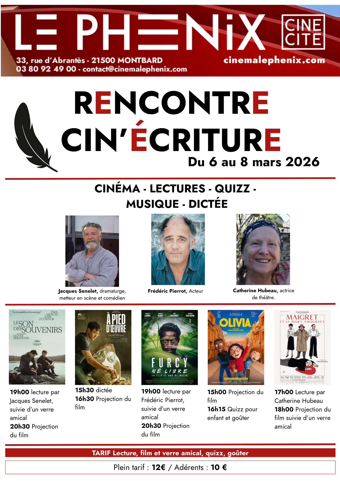 Rencontre Cin'écriture