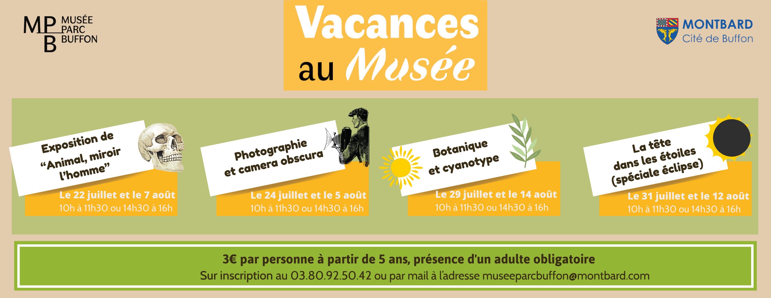 Vacances d’été au musée Buffon