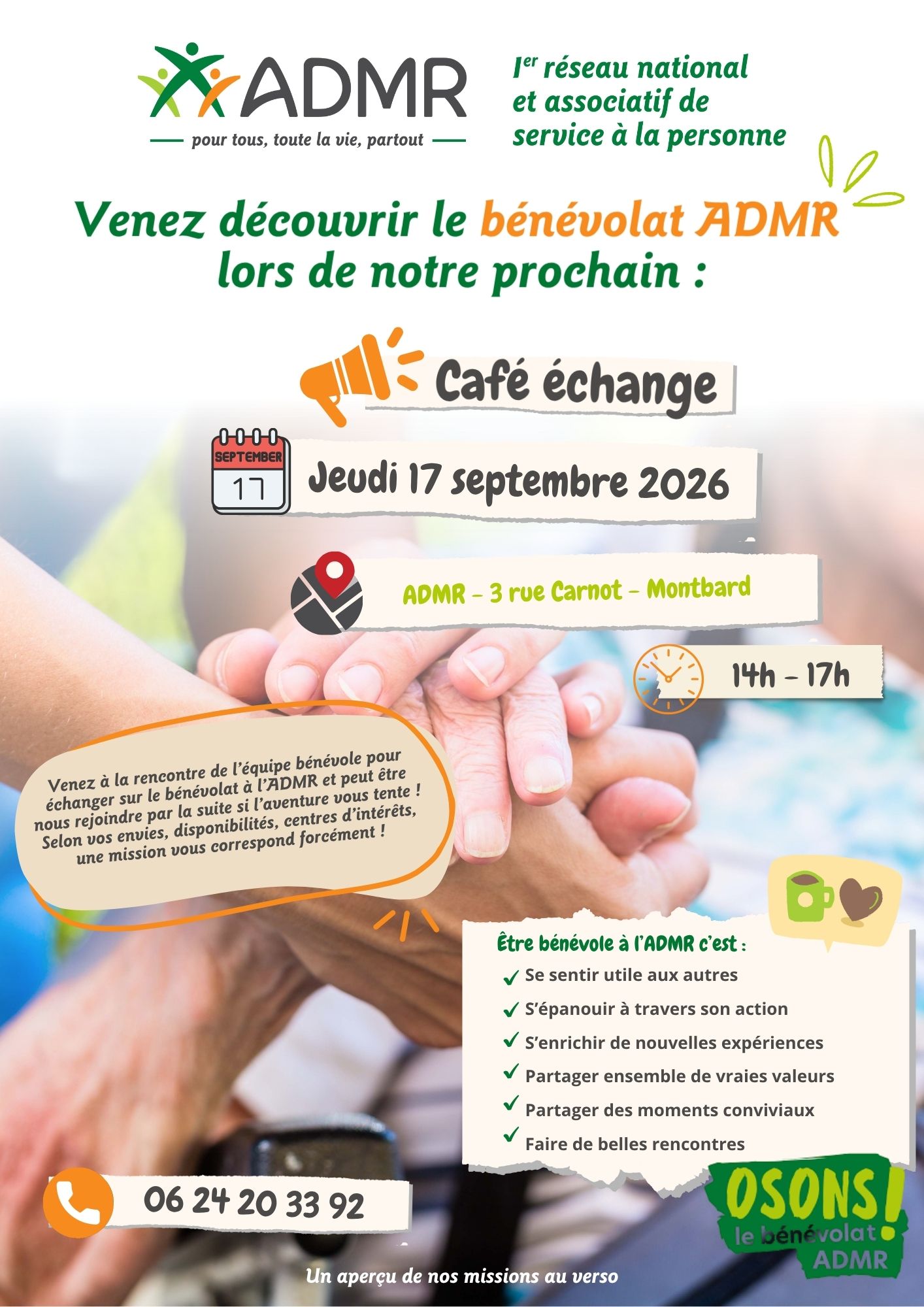 Café échange - bénévolat ADMR