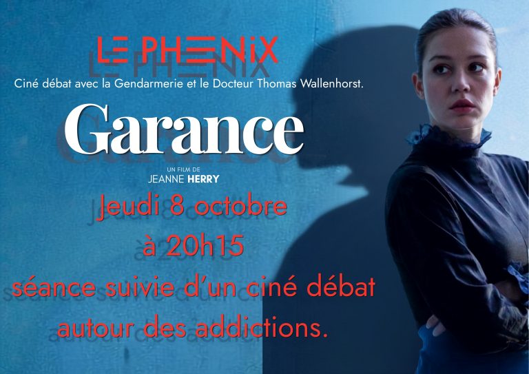 Ciné-débat : « Garance », un film pour ouvrir le débat sur les addictions